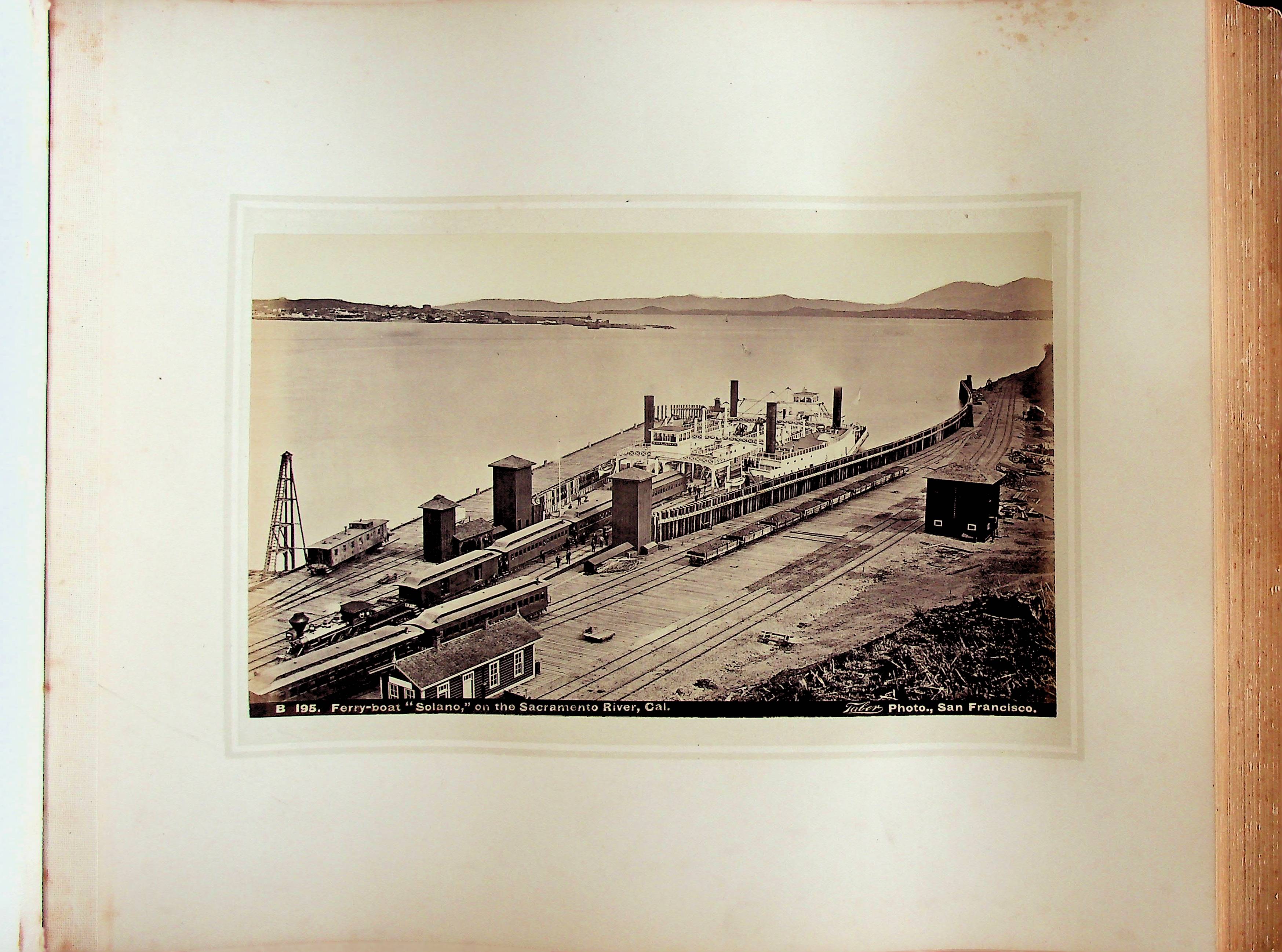 Watkins #B 195 - Ferry-boat Solano, on the Sacramento River, Cal.