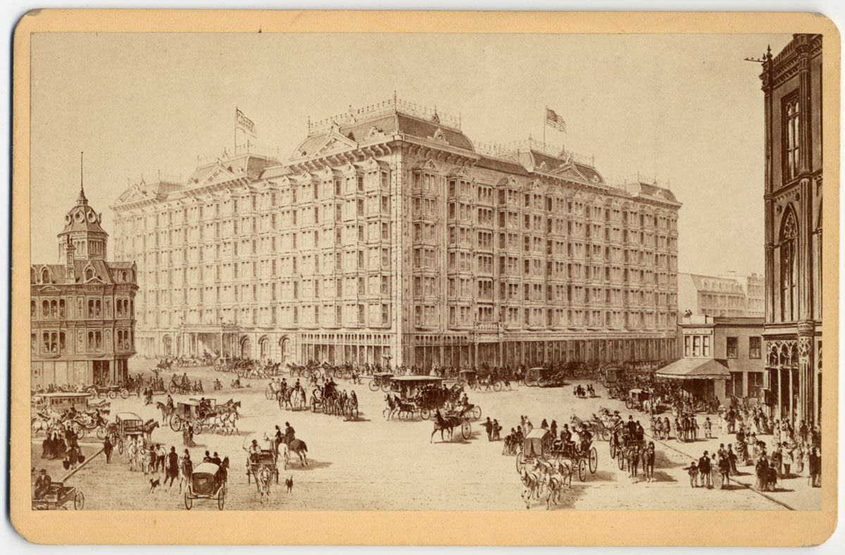 Watkins Unnumbered View - Drawing of Palace Hotel
