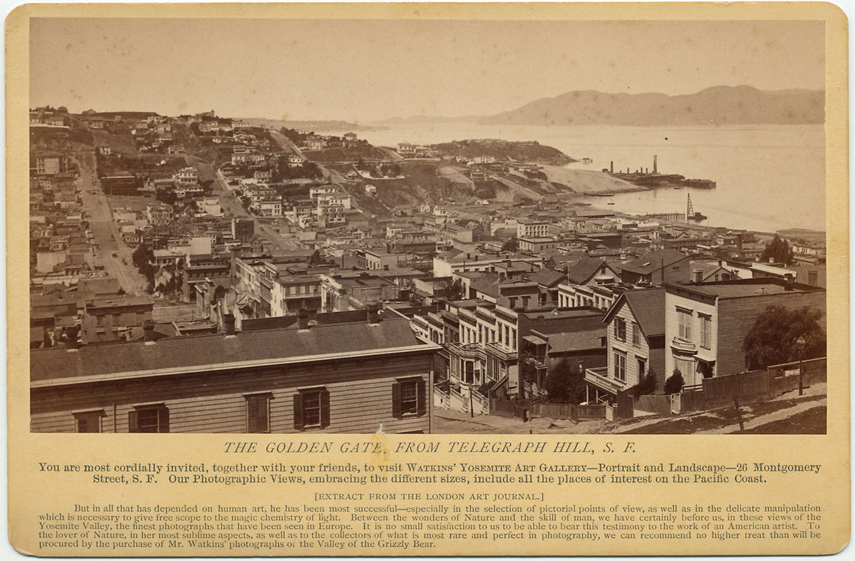 Watkins Unnumbered View - The Golden Gate, from Telegraph Hill, S.F.