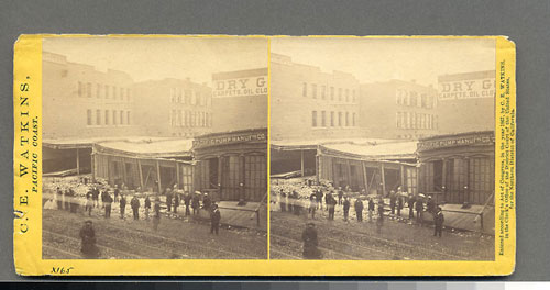 #982 - Effects of the Earthquake, Oct. 21, 1868, Market and First sts.