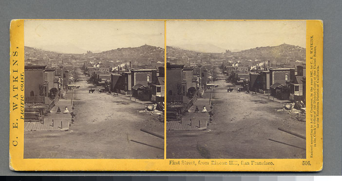 Watkins #506 - First Street, from Rincon Hill, San Francisco