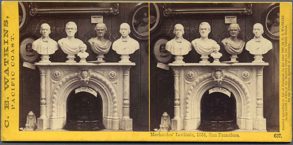 Watkins #637 - Mechanics' Institute, 1864, San Francisco.