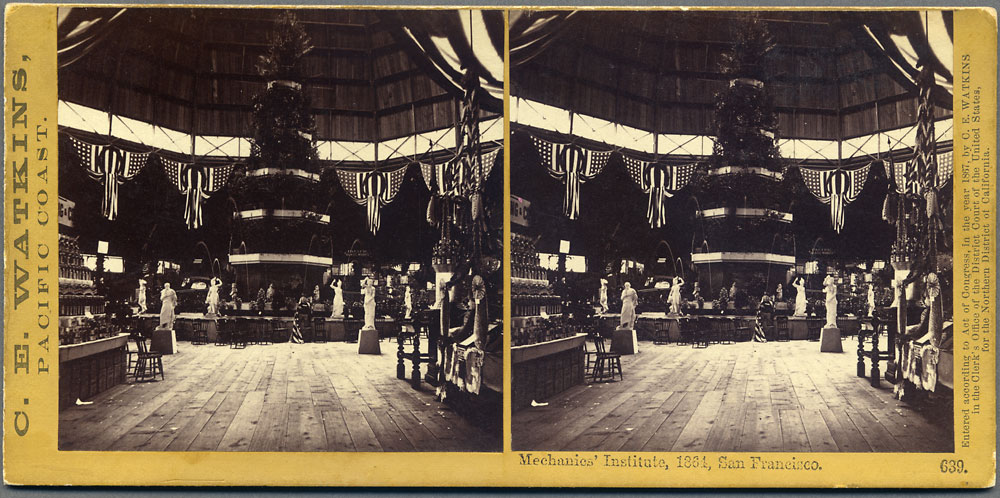 Watkins #639 - Mechanics' Institute, 1864, San Francisco.