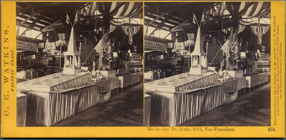 Watkins #659 - Mechanics' Institute, 1864, San Francisco.
