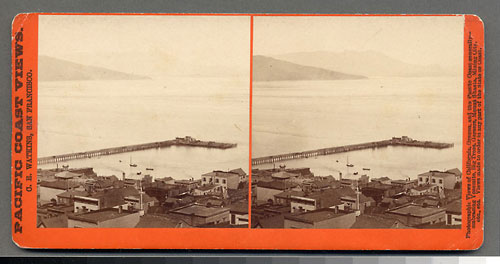 #1340 - Panorama of San Francisco from Telegraph Hill (No. 3). Meiggs' Wharf