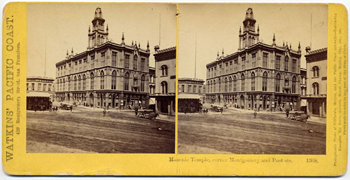 #1368 - Masonic Temple, corner Montgomery and Post sts.