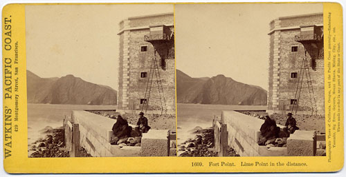 #1609 - Fort Point. Lime Point in the distance