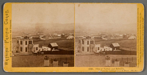#1848 - City of Vallejo and Suburbs. From the residence of A.D. Wood. (No. 10)