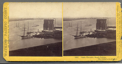 #1857 - Grain Elevator, South Vallejo, Mare Island in the distance