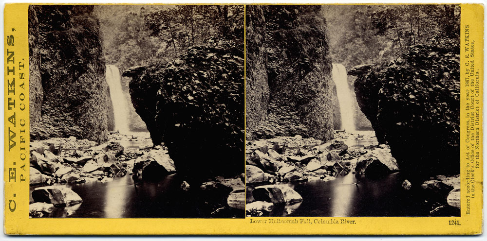 Watkins #1241 - Lower Multnomah Fall, Columbia River