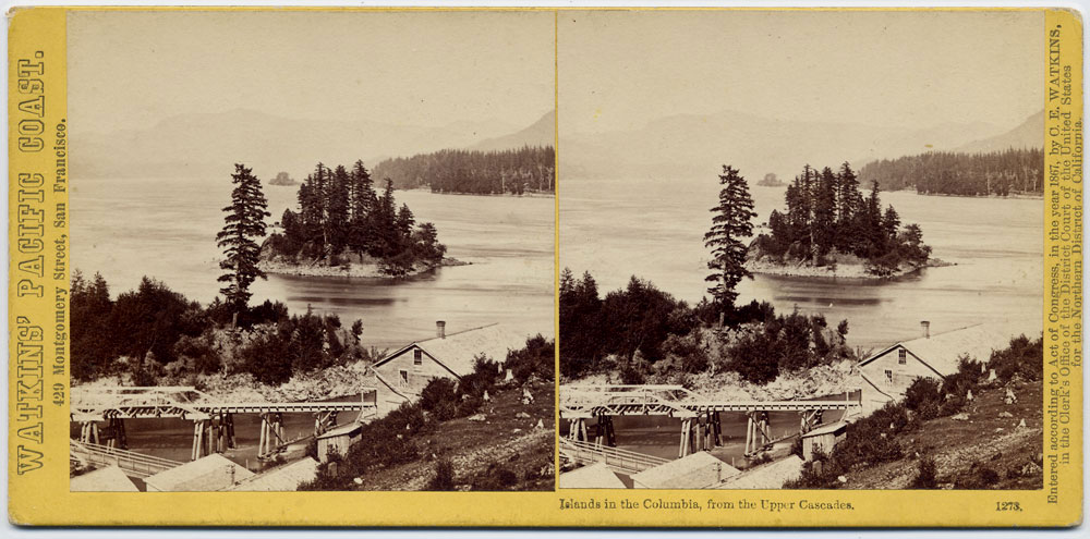 Watkins #1273 - Islands in Columbia from Upper Cascades