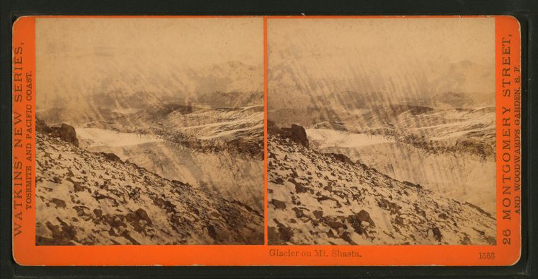 Watkins #1553 - Glacier on Mt. Shasta, Siskiyou Co., Cal.