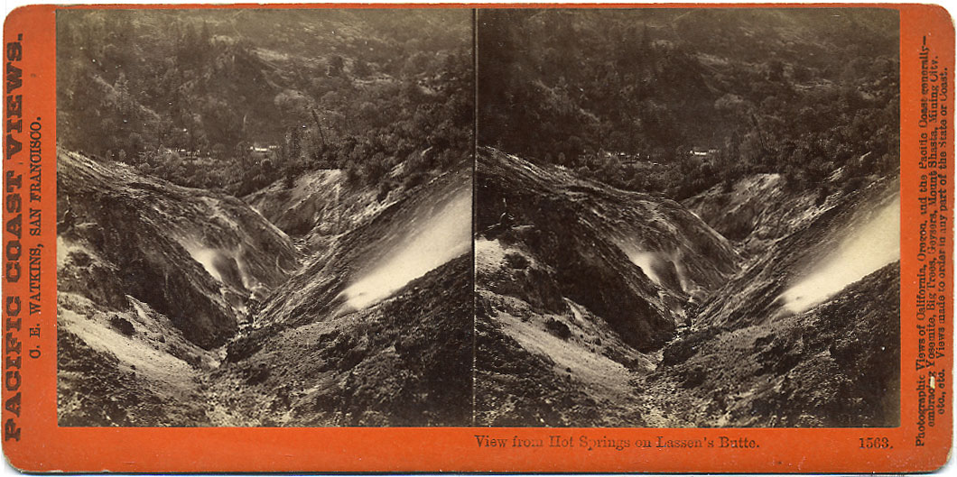 Watkins #1563 - View from Hot Springs on Lassen's Butte