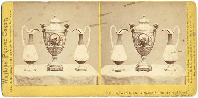 Watkins #1617 - Haynes & Lawton's, Market St., under Grand Hotel, San Francisco