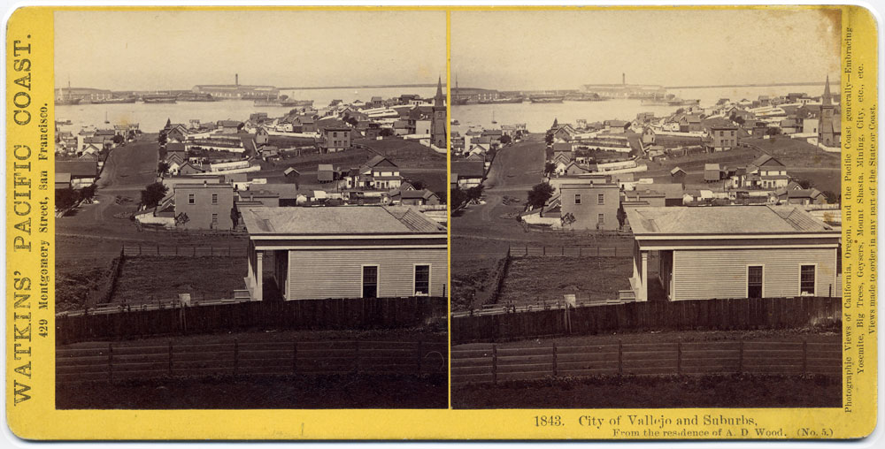 Watkins #1843 - City of Vallejo and Suburbs, from the residence of A.D. Woods (No. 5)