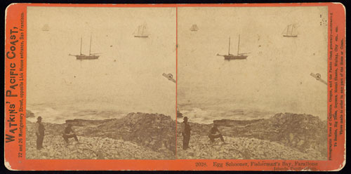 #2028 - Egg Schooner, Fisherman's Bay, Farallone Islands, Pacific Ocean