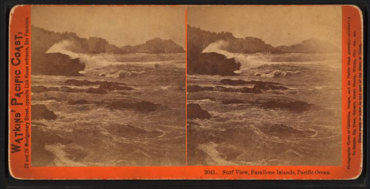 Watkins #2041 - Surf View, Farallone Islands, Pacific Ocean