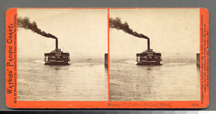 Watkins #2259 - Steamer El Capitan, Oakland Wharf
