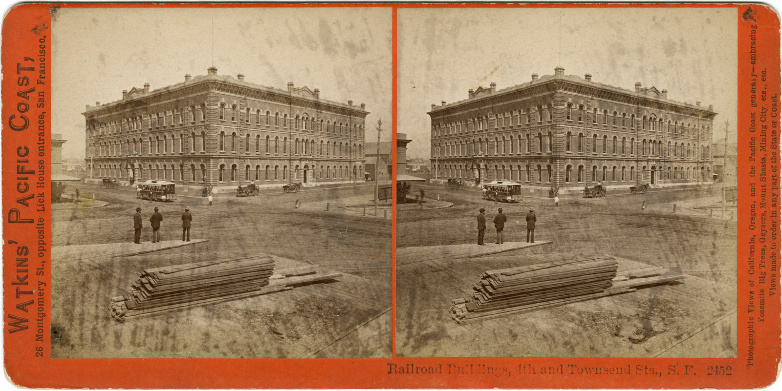 Watkins #2452 - Railroad Buildings, 4th and Townsend Sts., S.F.