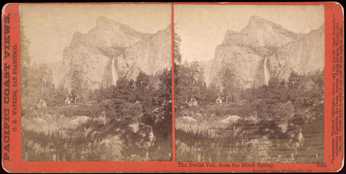 #3054 - The Bridal Veil from the Black Spring, Yosemite Valley, Mariposa County, Cal.