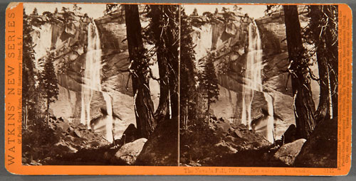#3121 - The Nevada Fall, 700 ft., (low water), Yosemite Valley, Mariposa County, Cal.
