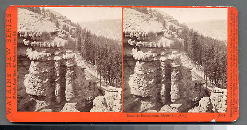 #3384 - Basaltic Formation, Alpine County, Cal.