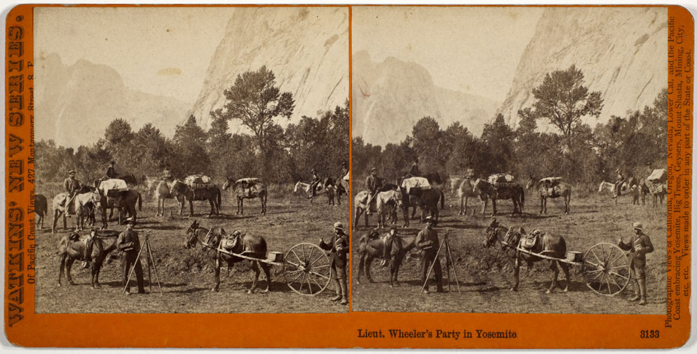 Watkins #3133 - Lieut. Wheeler's Party in Yosemite, Mariposa County, Cal.