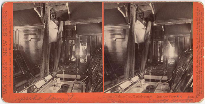 Watkins #3316 - Pullman Palace Car Marleborough, interior view.