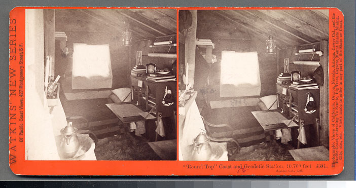 Watkins #3391 - Round Top, Coast and Geodetic Station, 10,700 ft., Alpine County, Cal.