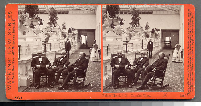 Watkins #3560 - Palace Hotel, Interior View, San Francisco.