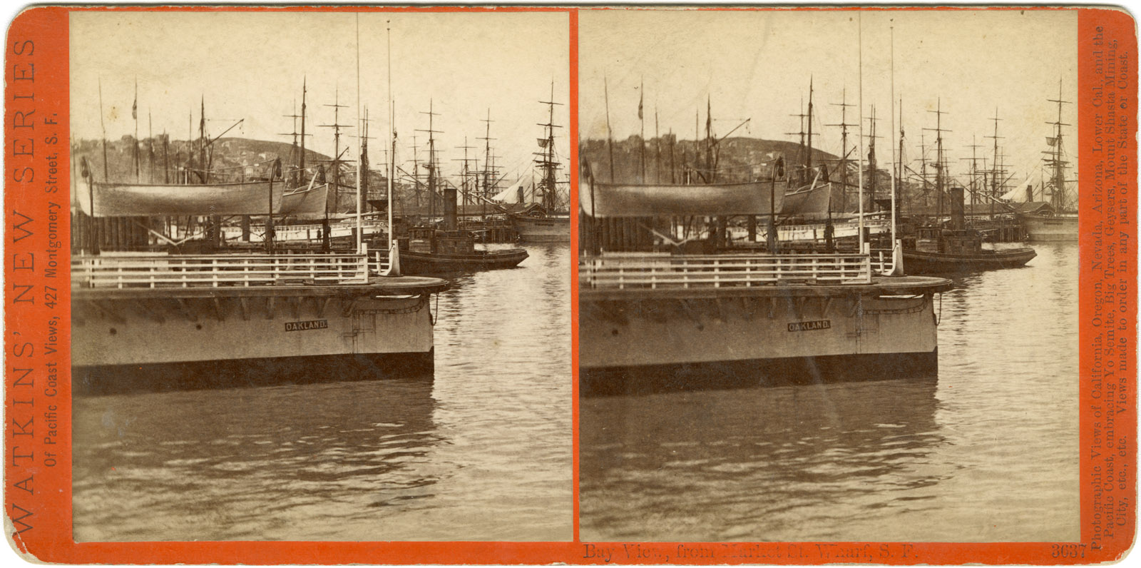 Watkins #3637 - Bay View, from Market St. Wharf, S.F.