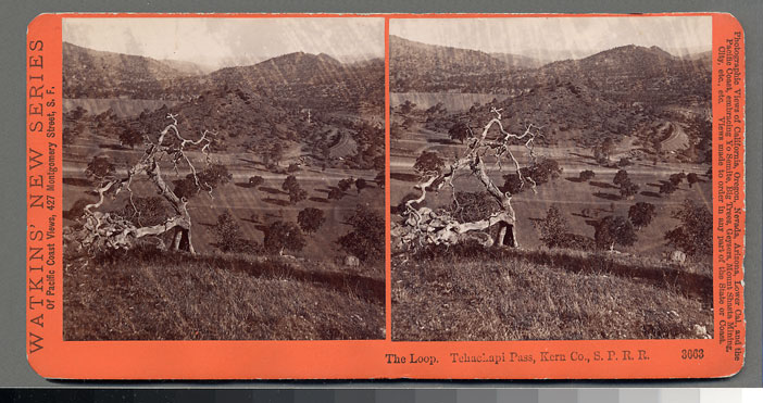 Watkins #3663 - The Loop, Tehachapi Pass, Kern Co., S.P.R.R.