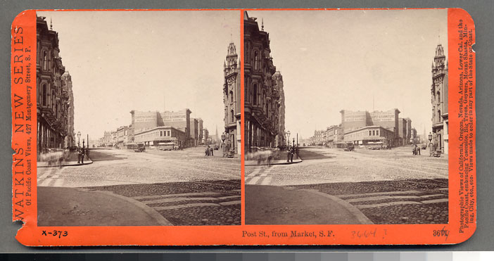 Watkins #3669 - Market and Post Streets from Second St