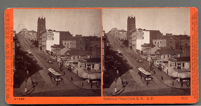 Watkins #3711 - California Street Cable R.R., San Francisco.