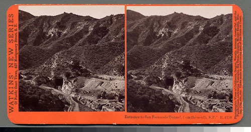 #4320 - Entrance to San Fernando Tunnel, from the south, S.P.R.R., Cal.