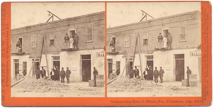 Watkins #4915 - Cosmopolitan Hotel, C. Bilicke, Pro., Tombstone, Arizona.