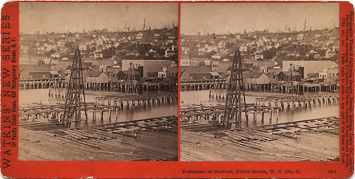 #5211 - Panorama of Seattle, Puget Sound, W.T., No. 5.