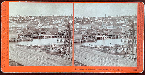 #5211 - Panorama of Seattle, Puget Sound, W. T. (No. 5).