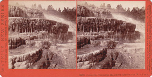 #E206 - Cleopatra Terraces, Mammoth Hot Springs, Nat. Park