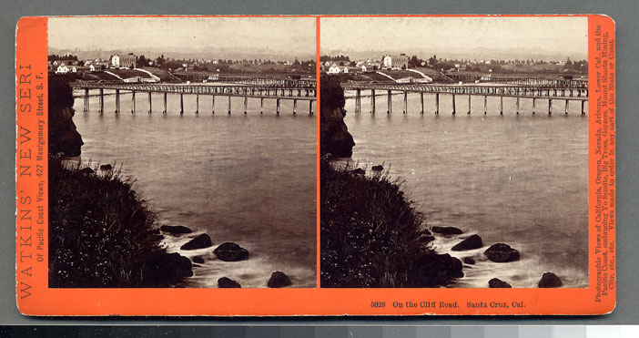 Watkins #5028 - On the Cliff Road, Santa Cruz, Cal.