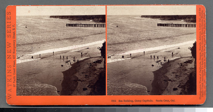 Watkins #5064 - Sea Bathing, Camp Capitola, Santa Cruz, Cal.