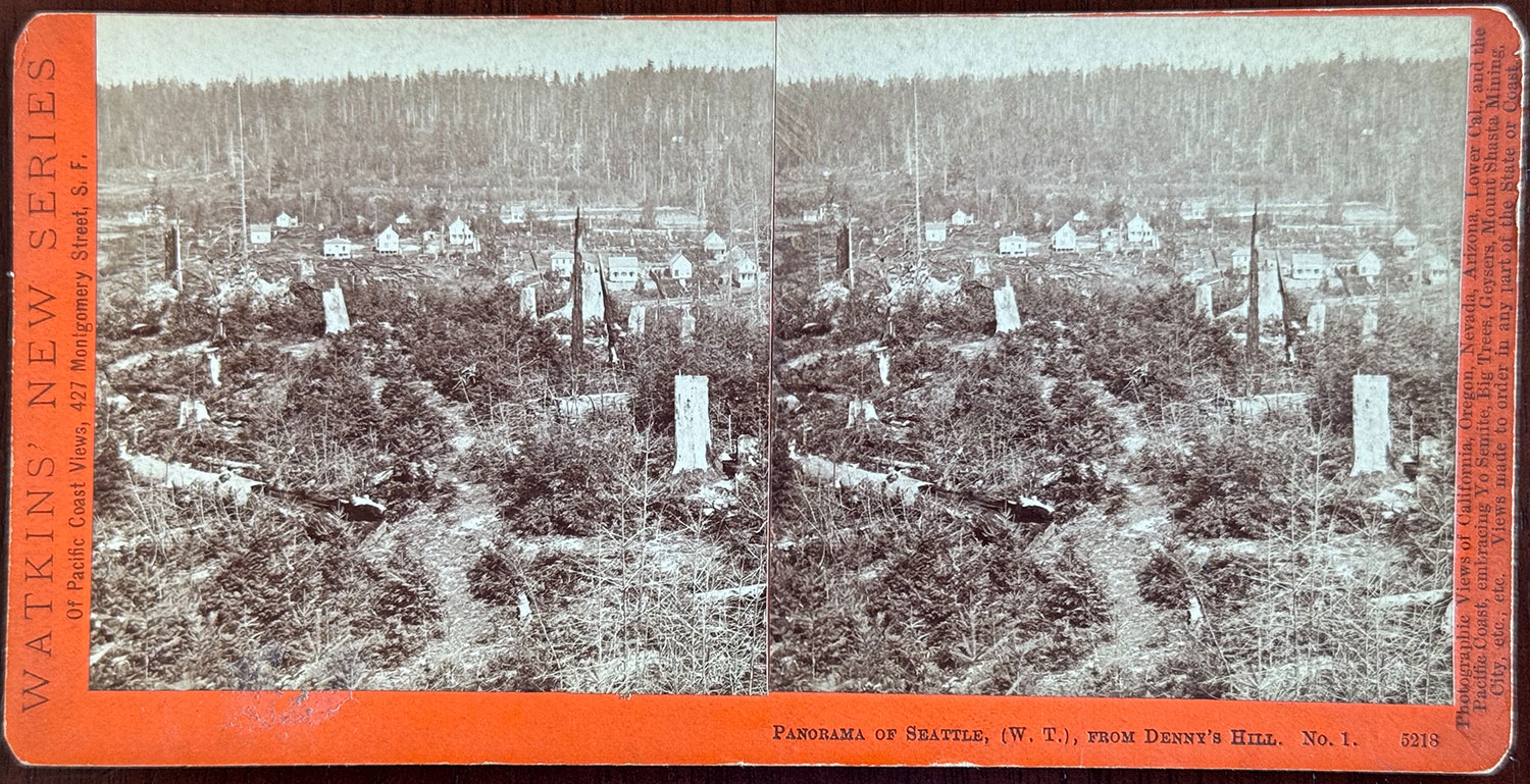 Watkins #5218 - Panorama of Seattle, (W.T.), from Denny's Hill. No. 1.