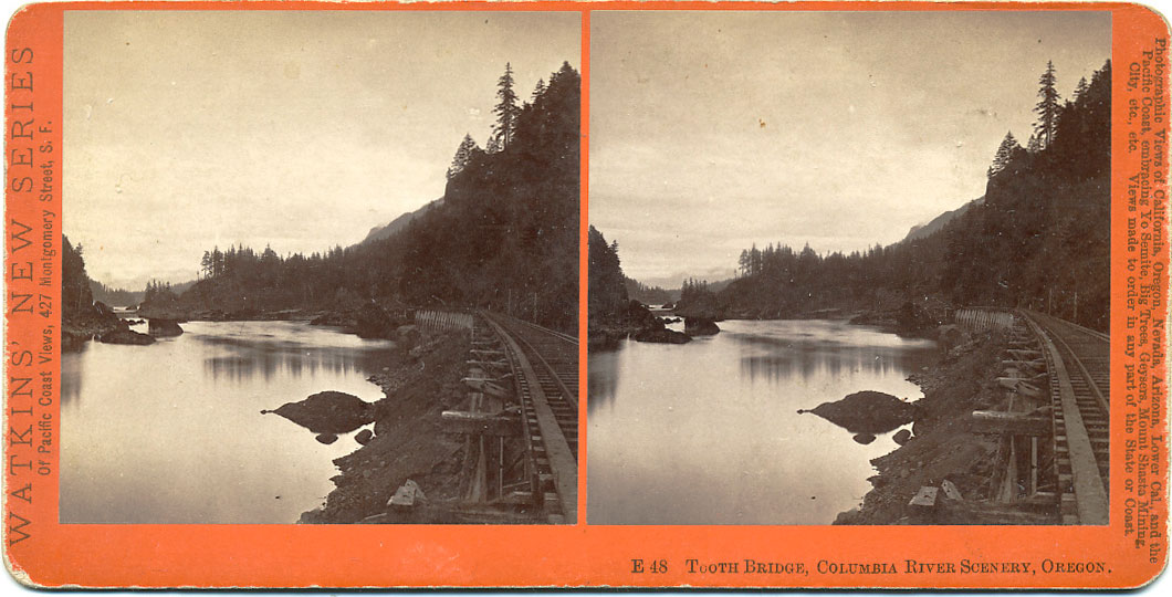 Watkins #E48 - Tooth Bridge, Columbia River Scenery, Oregon