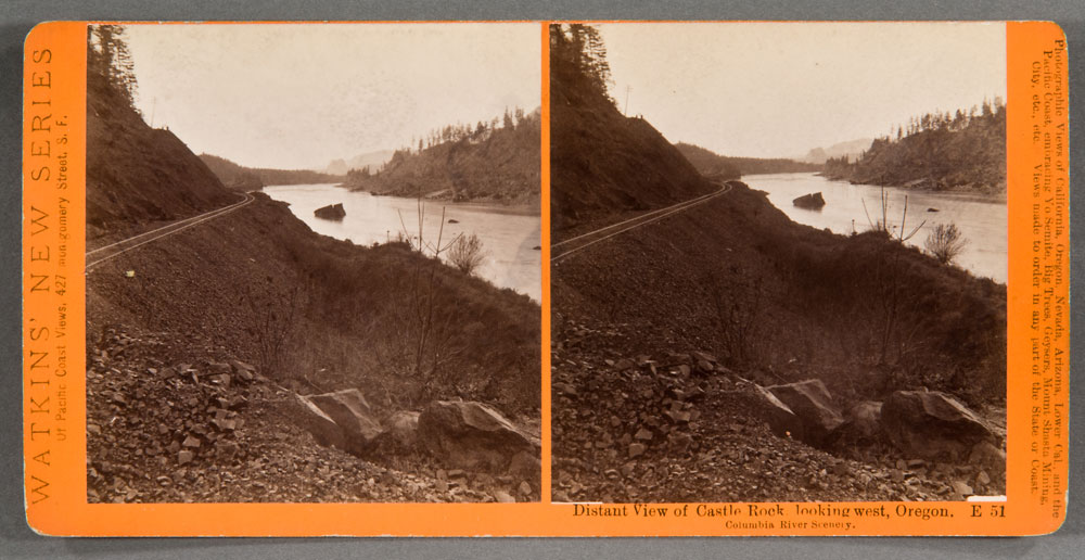 Watkins #E51 - Distant View, Castle Rock, Looking West, Oregon