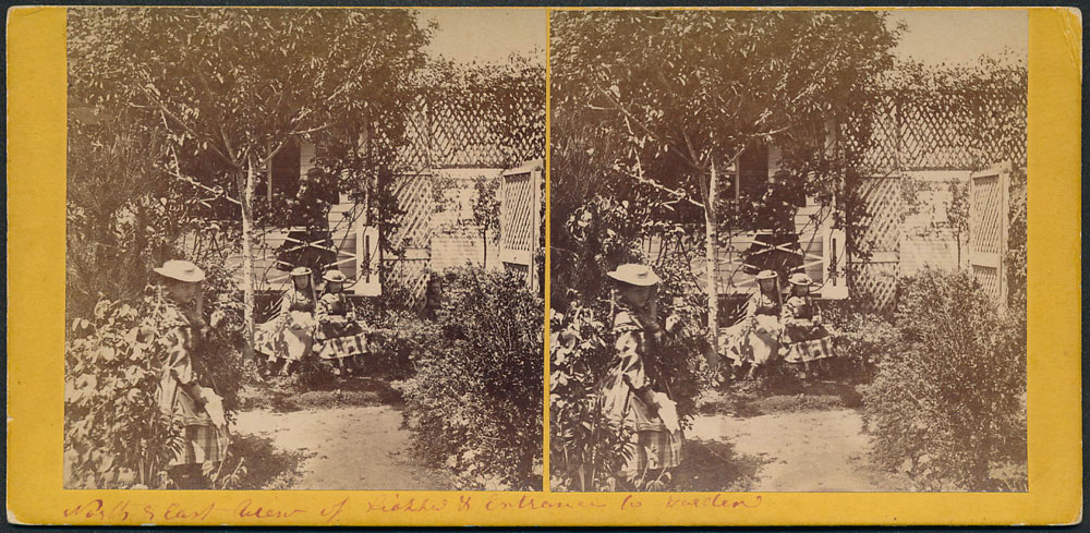 Unnumbered View - North & East View of Piazza & Entrance to Garden