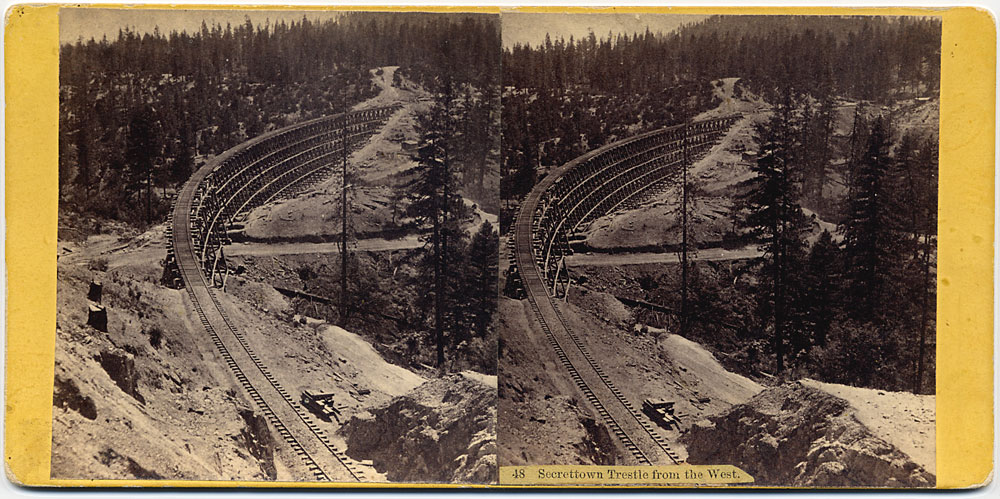 Watkins #49 - Secret Town Trestle from the East. Height 90 feet