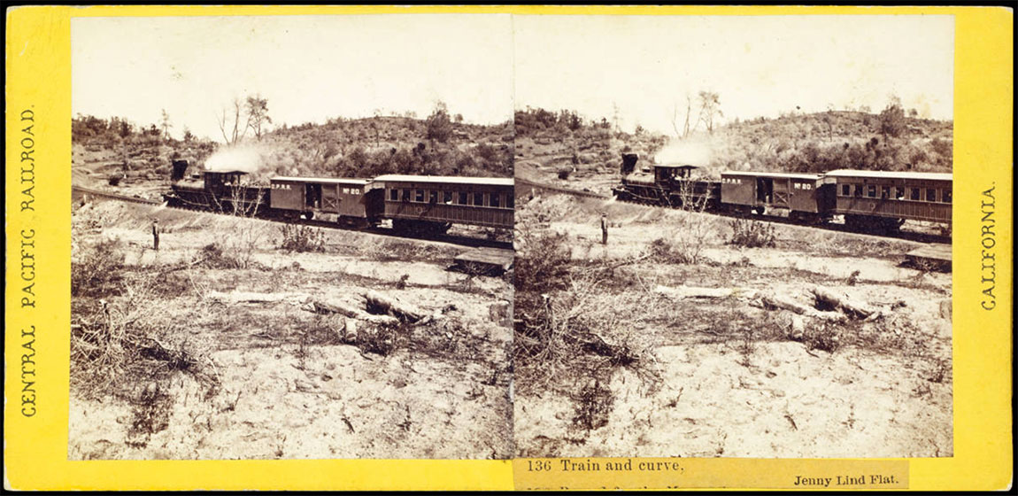 Watkins #136 - Train and Curve - Jenny Lind Flat