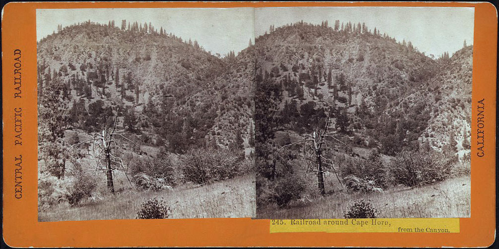 Watkins #245 - Railroad around Cape Horn