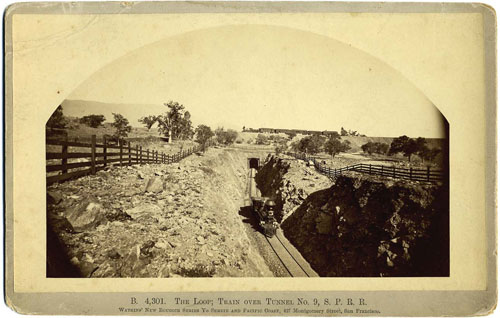 #B 4,301. - The Loop; Train Over Tunnel No. 9, S. P. R. R.