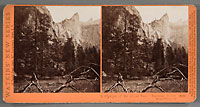 3005 - A glimpse of the Bridal Veil, Yosemite Valley, Mariposa County, Cal.